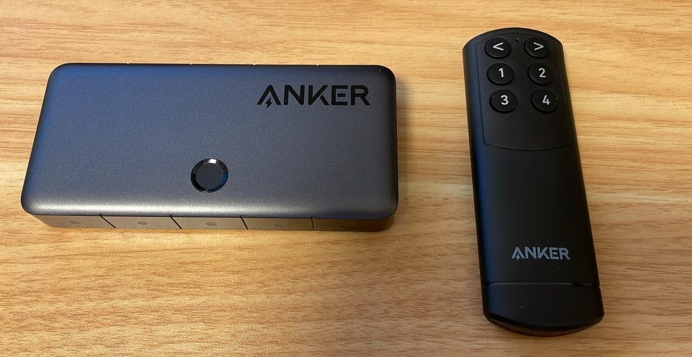 Anker HDMI Switch 4-in-1 リモコン付きレビュー：複数デバイスのHDMI切替をリモコン1つで解決